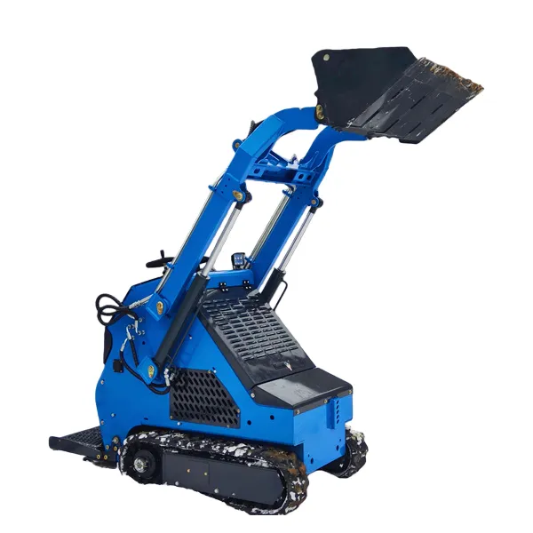 Blue Electric Skid Steer Loader